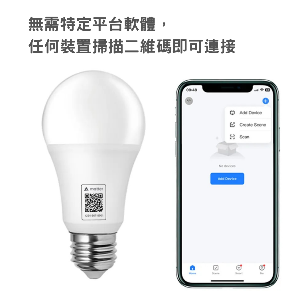 Homekit Matter 全新智能燈泡 - Nordeco HK