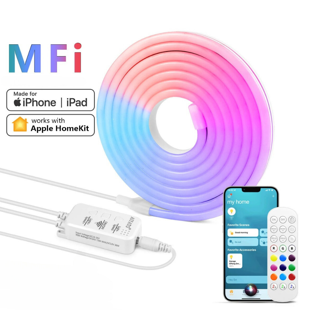 Homekit 七彩變色霓虹軟燈條 - Nordeco HK