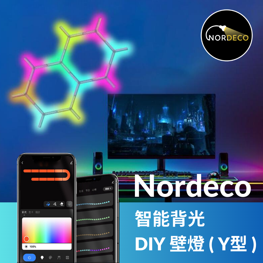 Nordeco 智能背光DIY壁燈(Y型) - Nordeco HK