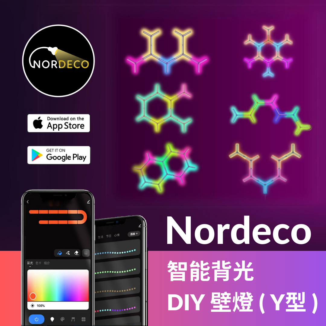 Nordeco 智能背光DIY壁燈(Y型) - Nordeco HK
