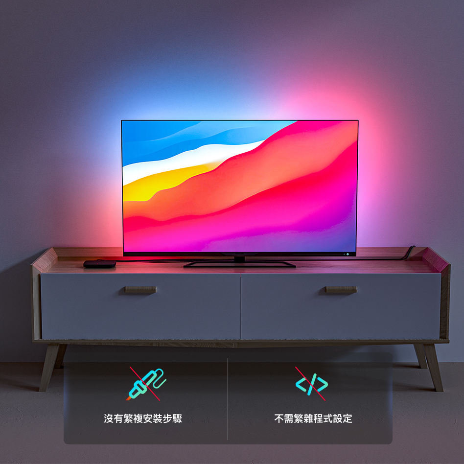 Nordeco RGBIC 電視背景燈帶(光色同步HDMI版本) - Nordeco HK