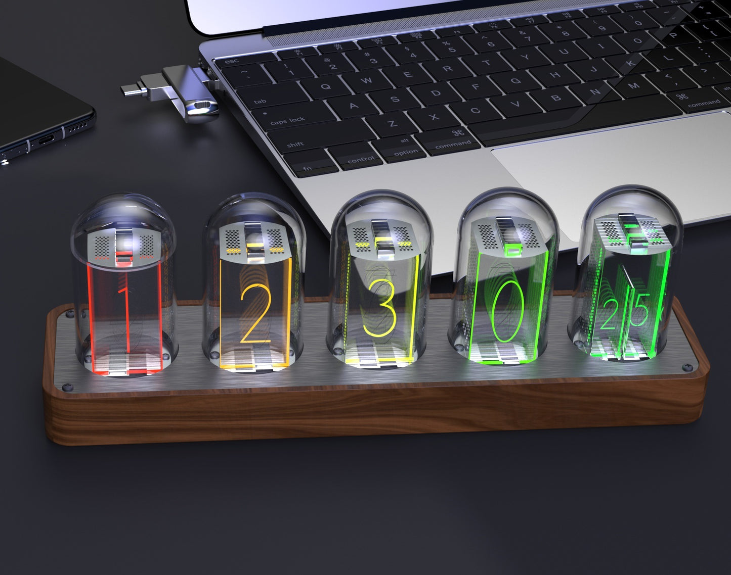 NIXIE 擬輝電子光管時鐘 |五光管版本 - Nordeco HK
