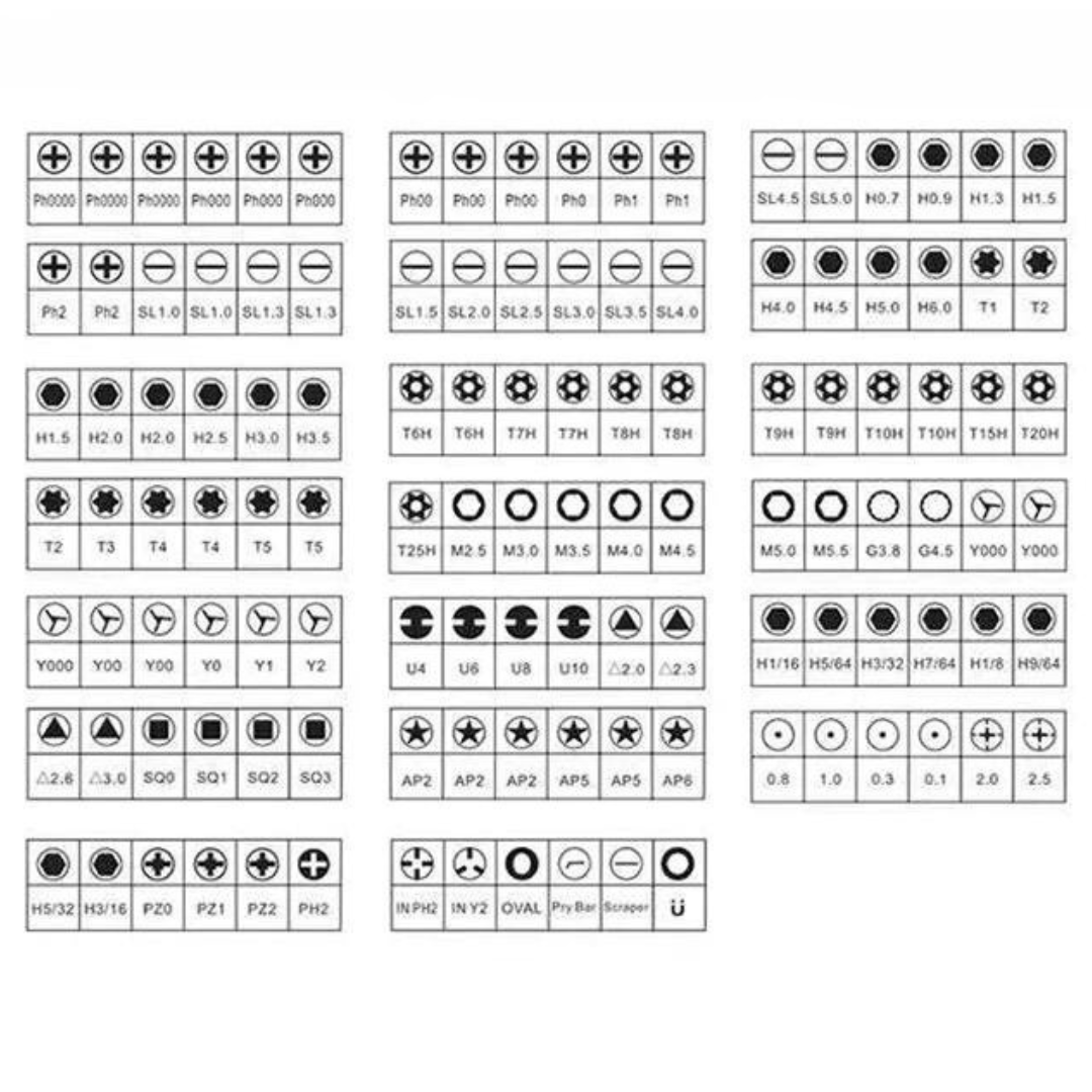 日系精密128套螺絲刀收納組合 - Nordeco HK
