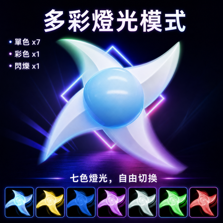 多彩燈光模式與七色切換