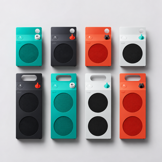 Nothing CMF Speaker S 與 Speaker M 四種顏色展示