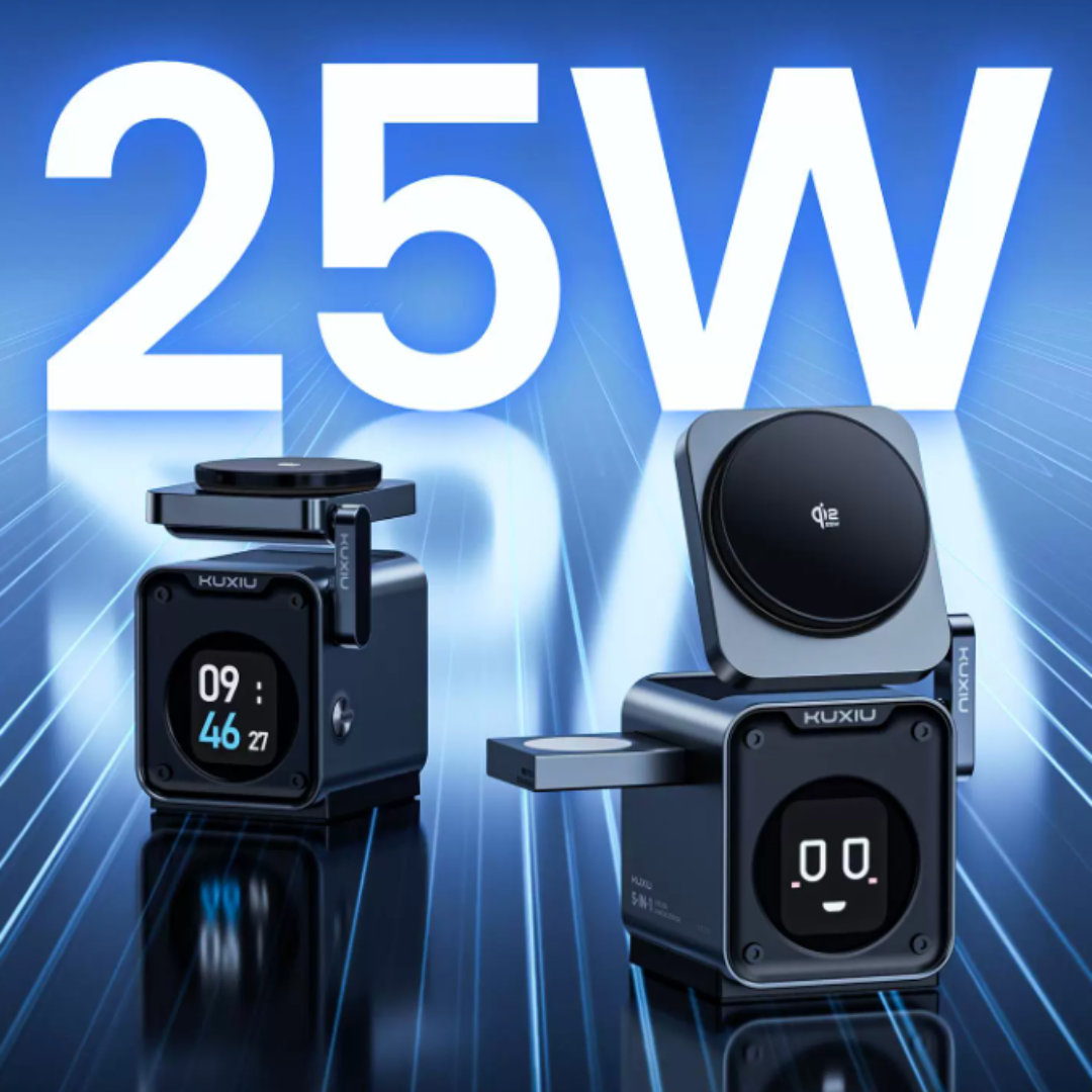 25W 最大輸出與多設備充電展示