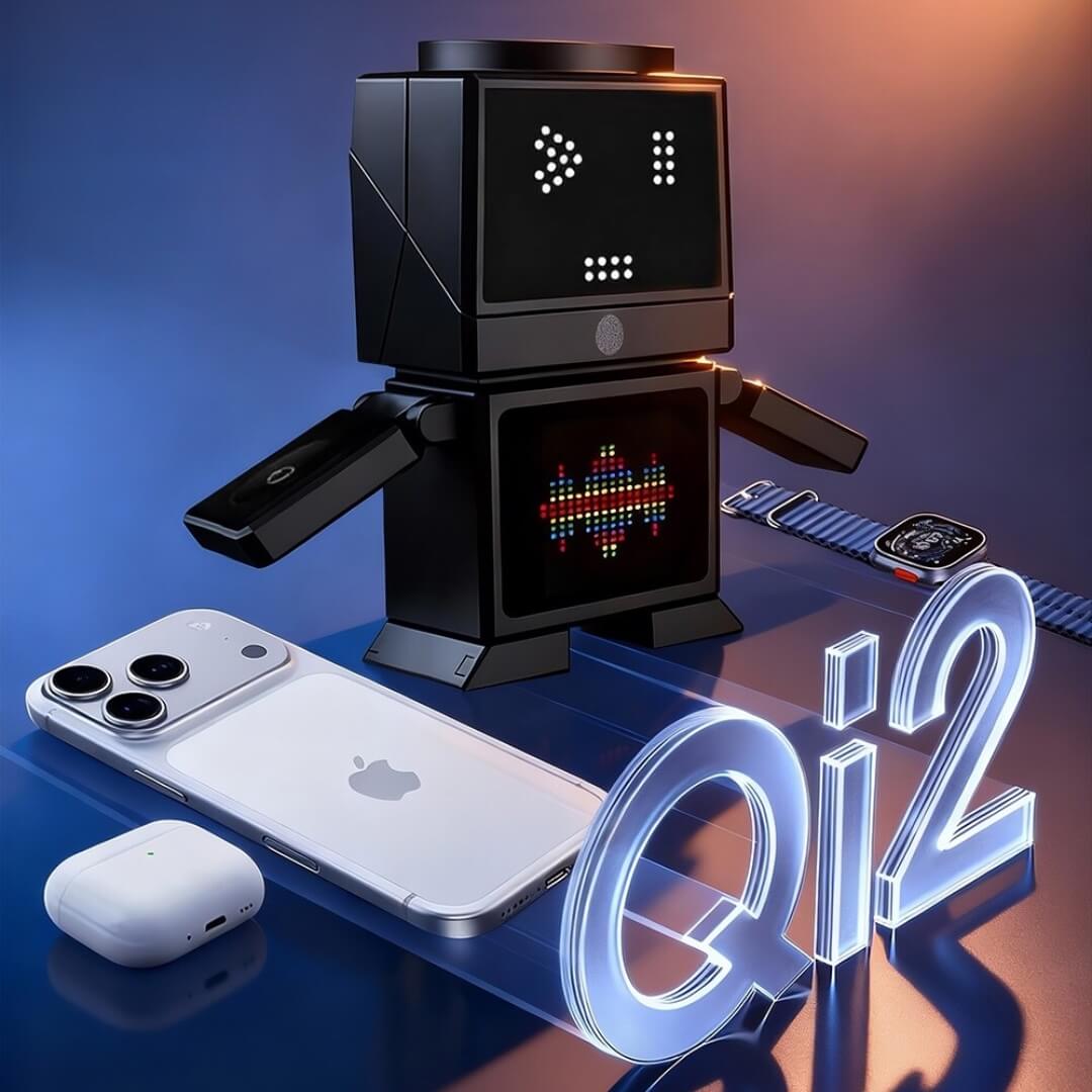 三合一智能屏幕無線充電座 gallery image 1