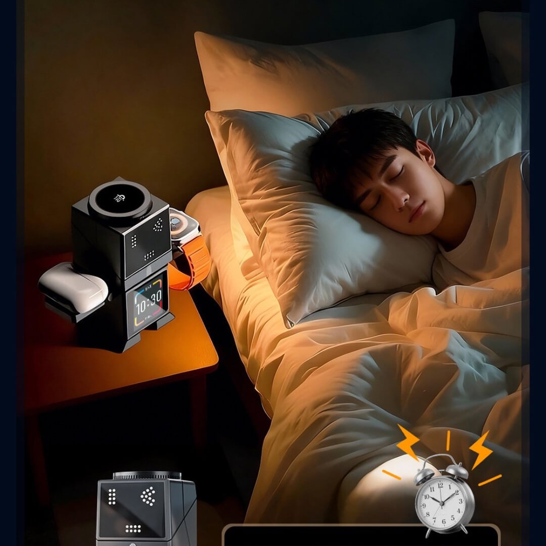 三合一智能屏幕無線充電座 gallery image 5