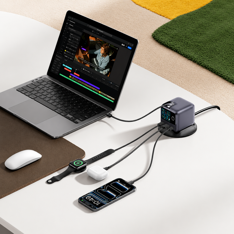 140W 智顯桌面充電站桌面使用情境