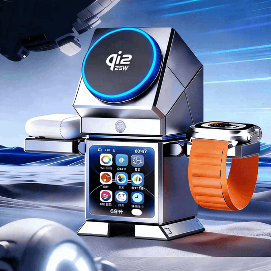 三合一智能屏幕無線充電座 main image