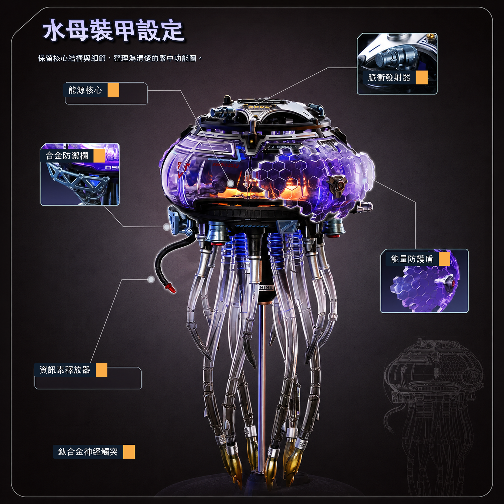 CyberJelly 小母裝甲設定與產品細節