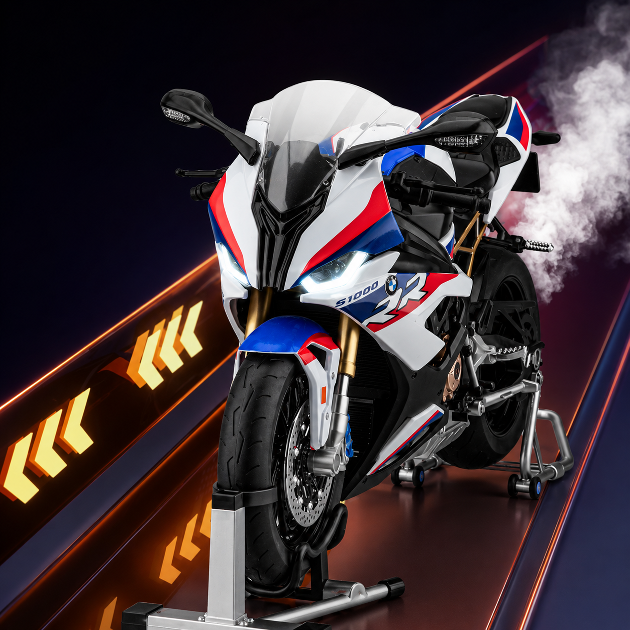 BMW S1000RR white race edition model