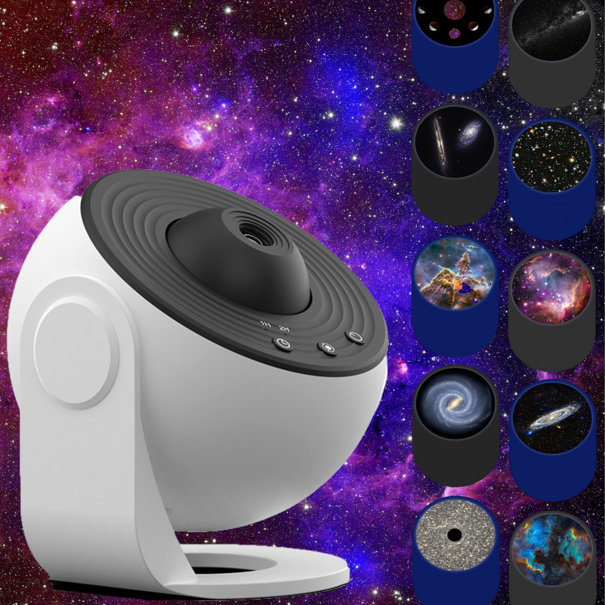 Mini Galaxy Project Small space starry sky optical projector (comes with 12 high-definitio ...
