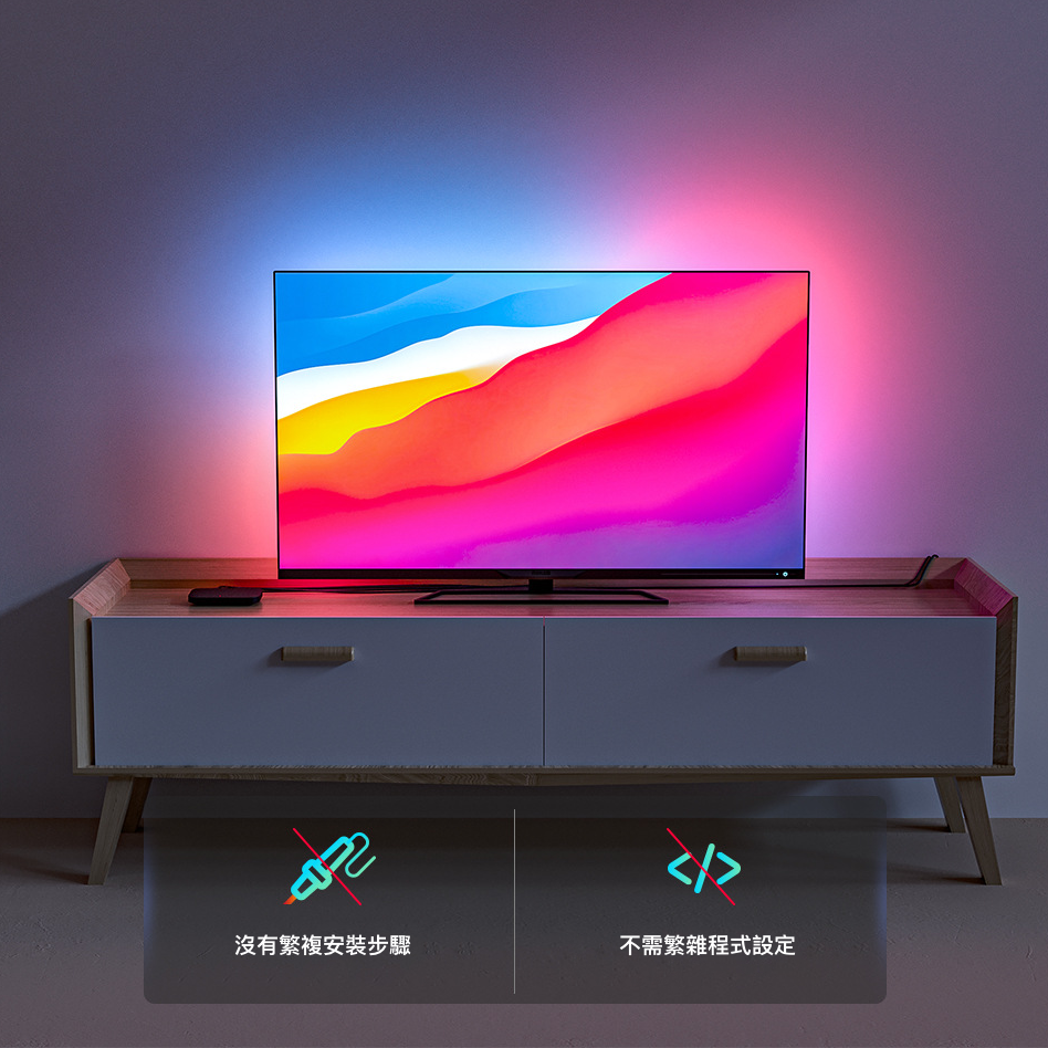 Nordeco RGBIC 電視背景燈帶（光色同步HDMI版本） - Nordeco HK